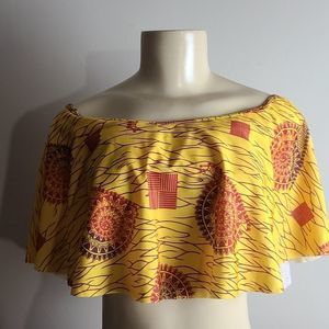 Yellow 2 Piece Swim Wear Size XL